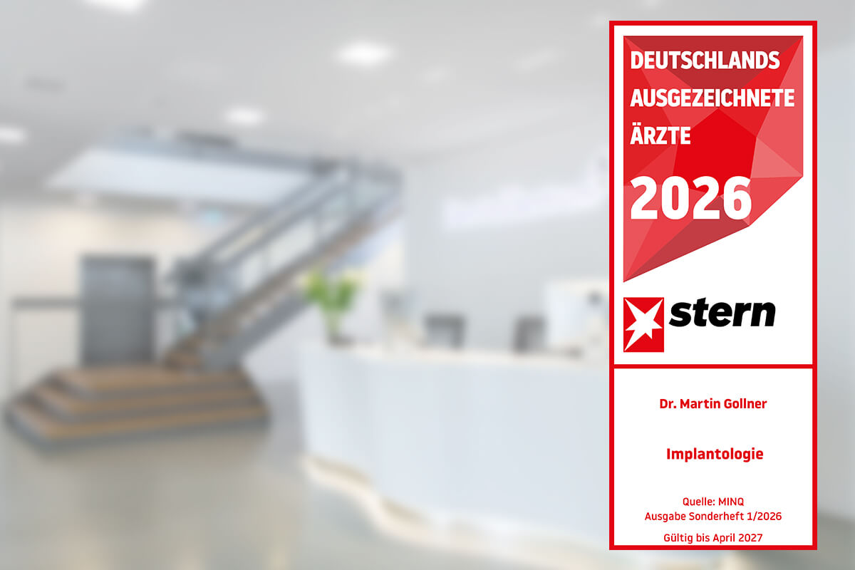 Auszeichnung von Dr. Martin Gollner in der Kategorie Implantologie
