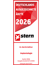 stern-siegel-ausgezeichnete-implantologie-gollner Auszeichnung von Dr. Martin Gollner - Deutschlands ausgezeichnete Ärzte - stern